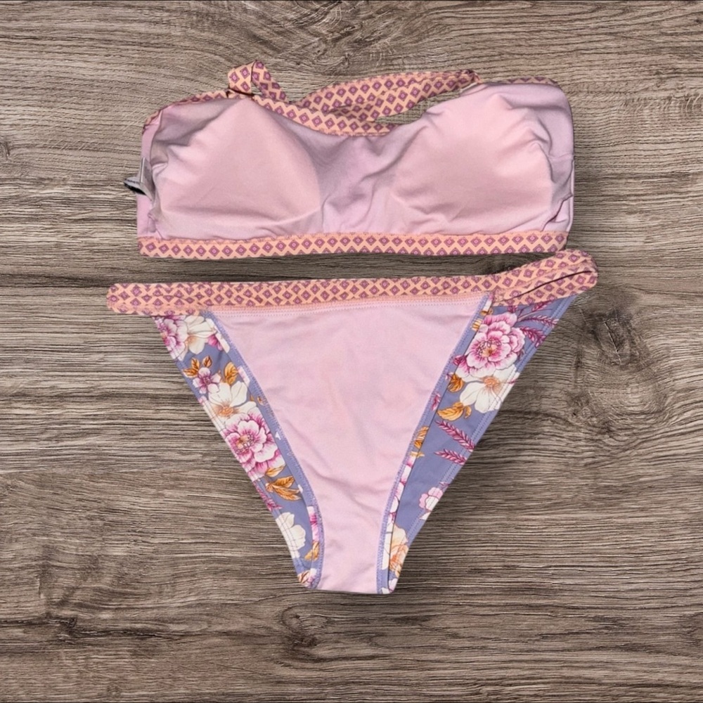 NWOT- Nanette Lepore Lavender Floral Bikini - Picture 4 of 9